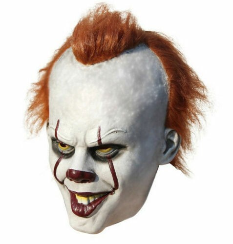 Latex clown mask pennywise - latex,