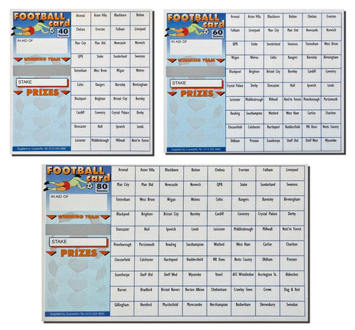 Football scratch cards - football,