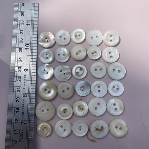 Mother pearl buttons - pearl, buttons-