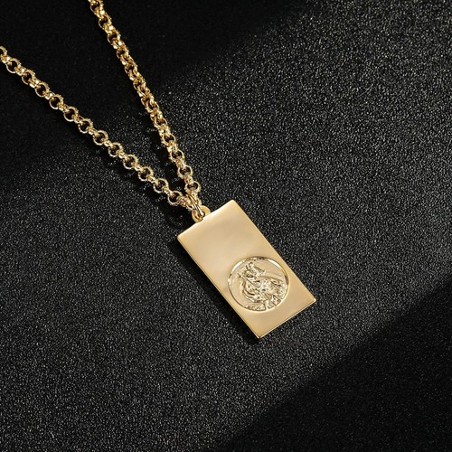Gold filled st christopher - st,