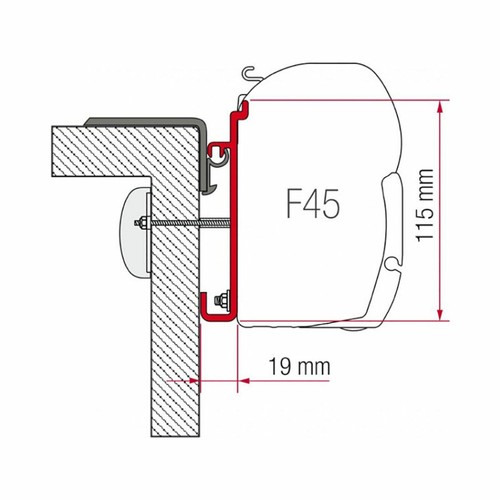 Fiamma adapter brackets - adapter,