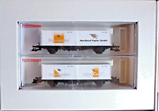 Fleischmann 90 5232; container car set "Nordland Papier" DB, new original packaging