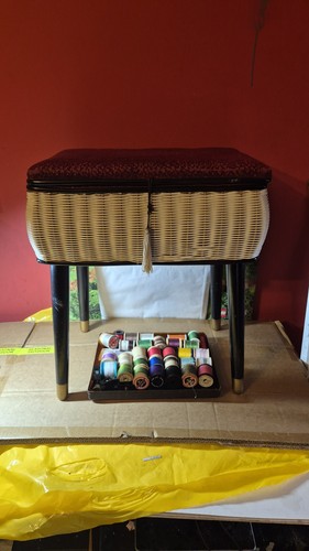 Vintage 1950s 60s sewing box - vintage,