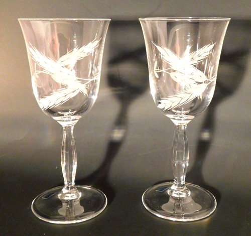 Pair caithness crystal - pair,