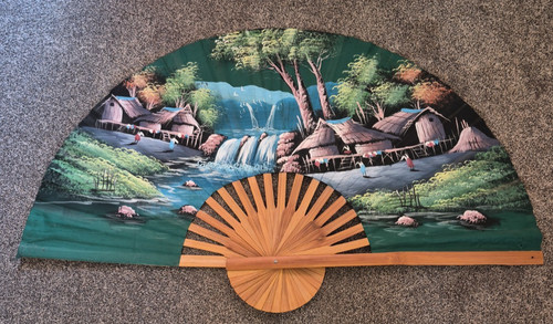 Vintage folding fan for - vintage,