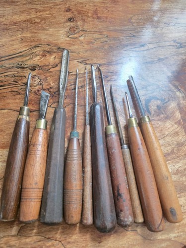 Lot various vintage wood - 10,
