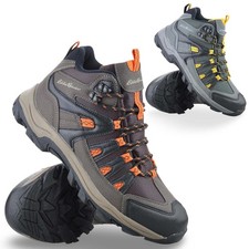 Mens Walking Hiking Memory Foam Lace Up Casual Ankle Boots Trainers Shoes Size