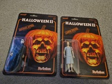 Halloween Movie Super 7  Halloween 2 Michael Myers Laurie Strode Action Figure