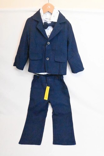 Boys navy piece suit set - 4-piece,