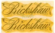 VINTAGE GOLD DOUBLE RICKSHAW