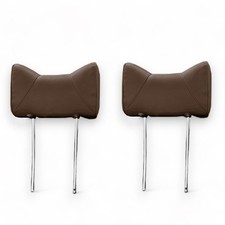 Headrests Hasenohr Front Brown Faux Leather For Mercedes W107 W114 W115 W116