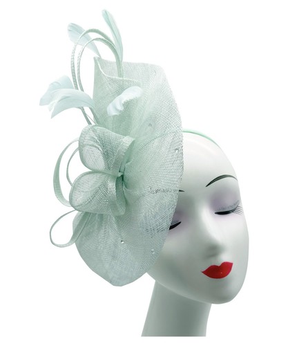 Sinamay fascinator with - sinamay,