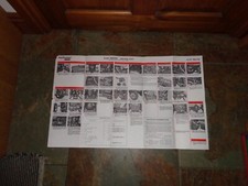 Fiat R 450 Tractor Service Chart Poster Workshop Manual Instruction Book