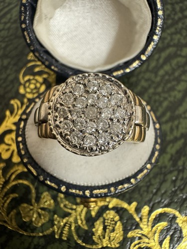 Rolex style 9ct gold - gold, diamond