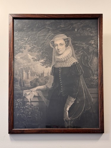 Mary queen scots - mary, engraving