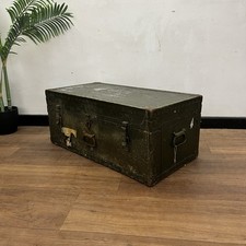 WWII military footlocker metal