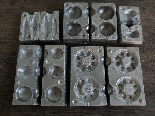 Fishing lead weight moulds - fishing,