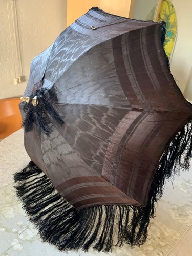 Antique silk taffeta carriage - antique,