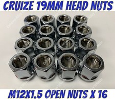 Alloy Wheel Nuts open x 16 M12x1.5  Mitsubishi Delica Space Gear Diamante 