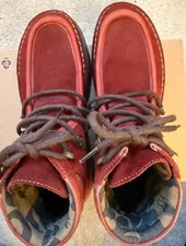 FLY LONDON WOMENS ROXA ANKLE BOOT UK 6 EU 39 Good Condition Unusual Style RED