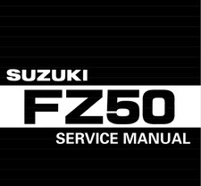 Suzuki FZ50 Repair Workshop Service Printed Manual