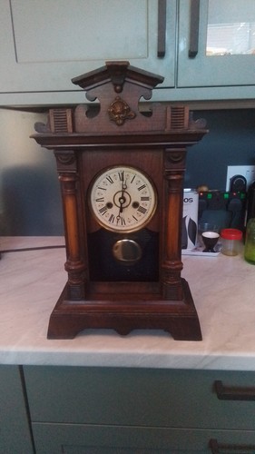 Antique junghans mantel clock - antique,