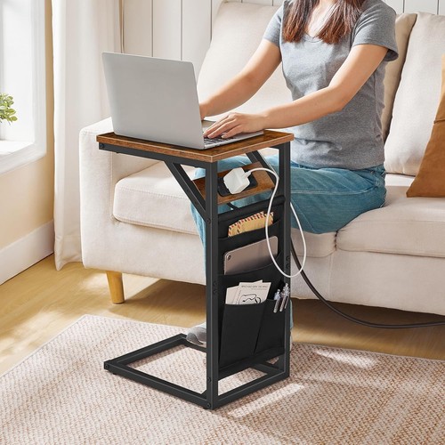 Side table with - side, charging