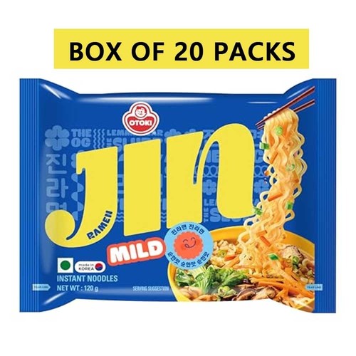 Ottogi jin ramen mild noodles - ramen,