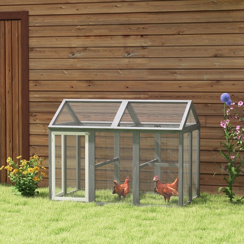 Large chicken run wooden - chicken,