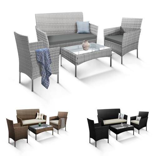Keplin piece rattan garden - 4-piece,