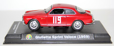 USED METER 1:43 CAR ALFA ROMEO GIULIETTA SPRINT FAST #119 1959 EDI 1 ALFA