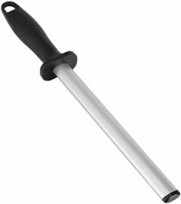 Diamond Sharpening Rod 10 Inch Knife Sharpener Steel Chef Knife Honing Steel UK