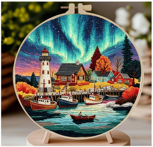 Embroidery hoop kit 20cm - embroidery,