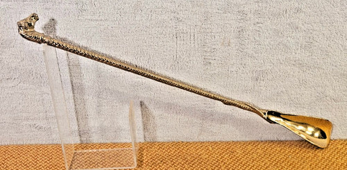 Vintage brass horse head - vintage, long