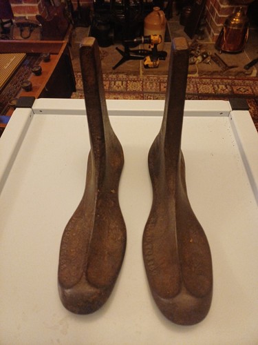 Two lovely antique cast iron - lovely,