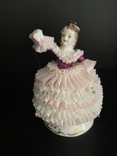 Irish Dresden Vintage Porcelain Figure Babette Approx 4.5 Inches Tall