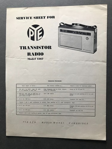 Vintage pye transistor - vintage,