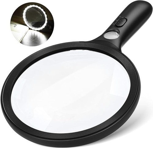 Large magnifying glass with - large,