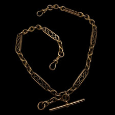 Antique 9ct Rose Gold Fetter &