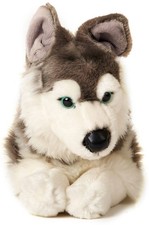 Uni Toys - Husky Lying Down -