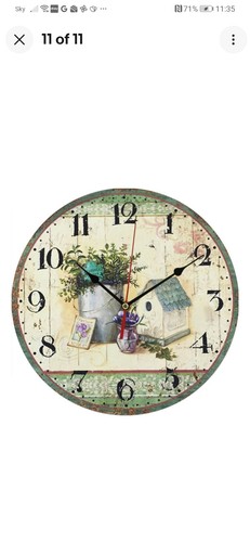 Wood wall clock vintage - clock,,