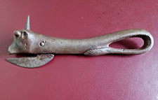 Antique,  Cast iron bully beef tin opener with bull's head and spike. 