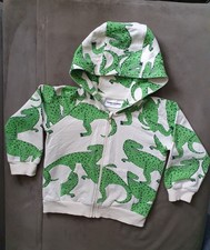 Mini Rodini Zip Hoodie - Dinosaurs Themed - Size 92/98 - Age 2-3 Years