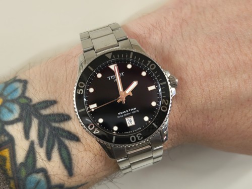 Tissot seastar 1000 black dial - 1000,