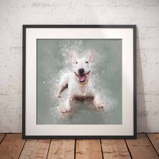 English Bull Terrier Print | Wall Art | Pet | Dog | Poster