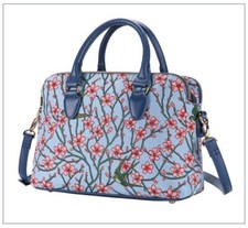 Signare Blossom + Swallow Triple Compartment Art Tapestry Shoulder Grab Hand Bag