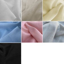 100% Egyptian Cotton Plain Soft Muslin Cheesecloth Fabric Lightweight 60" Wide