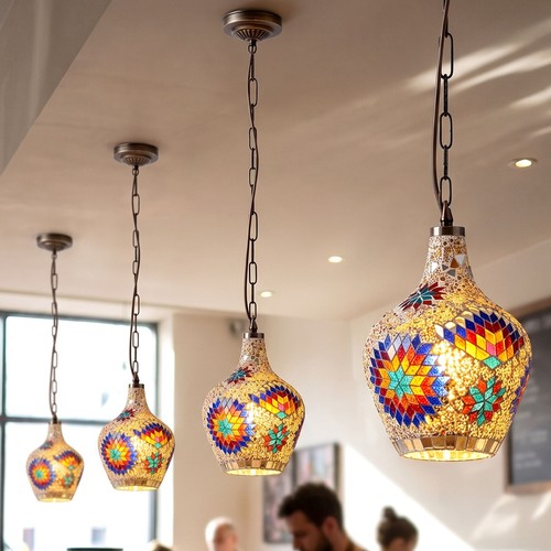 Vintage glass ceiling hanging - glass,