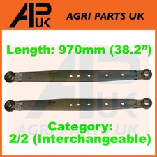 2x Lower Linkage Lift Arms Cat 2 for Massey Ferguson 185 188 265 390 575 Tractor