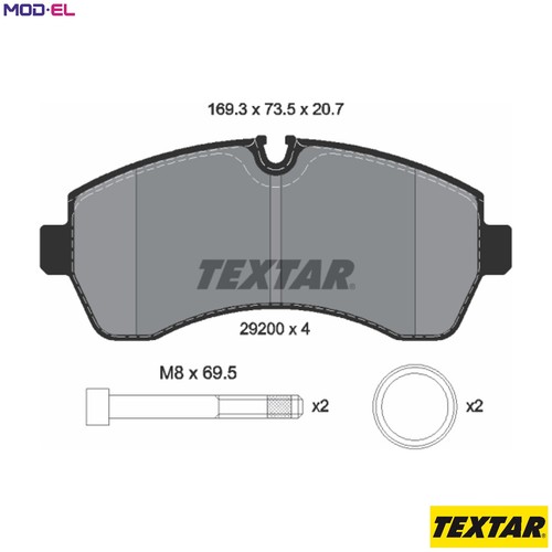 Brake pad set - brake, disc
